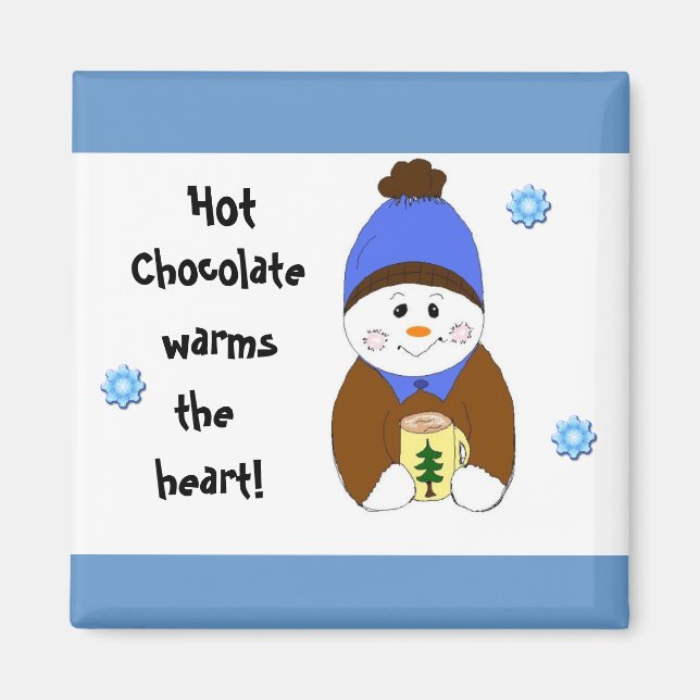 Hot Chocolate Saying Magnet (Front)