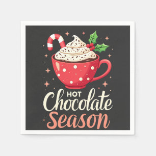 Hot Chocolate Season Christmas Lovers Napkin