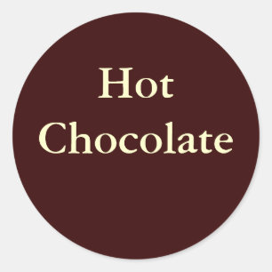 "Hot Chocolate" Sticker - Simple & elegant