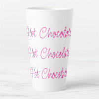 Hot Chocolate Stylish Script Hot Pink