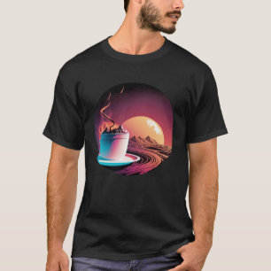 Hot Chocolate Synthwave 80s Retrowave Aesthetic 1 T-Shirt