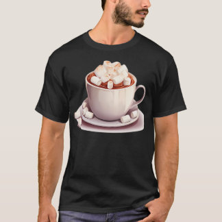 Hot Chocolate Topped With Playful Marshmallows T-Shirt