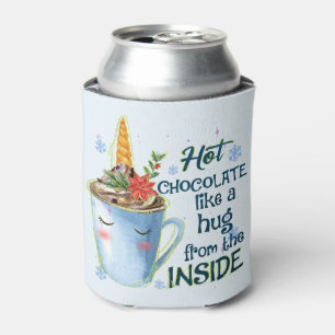 Hot Chocolate Unicorn Can Cooler