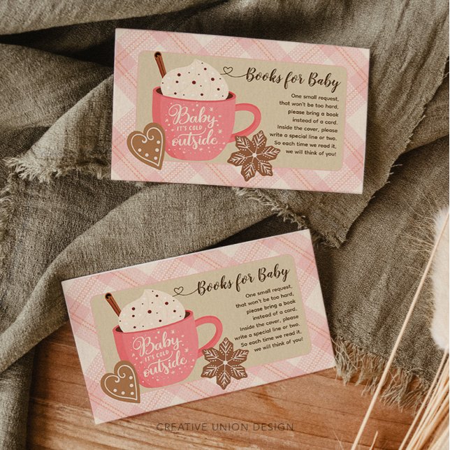 Hot Chocolate Winter Baby Girl Books for Baby Enclosure Card (Creator Uploaded)