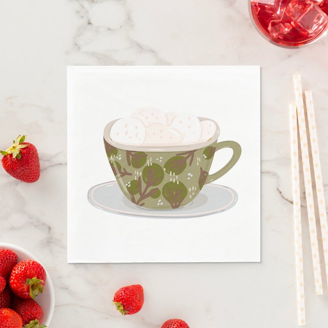 Hot Chocolate With Marshmallows Napkin (Creator Uploaded)