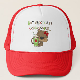 Hot ChocolateConoisseur Girl Bear Trucker Hat