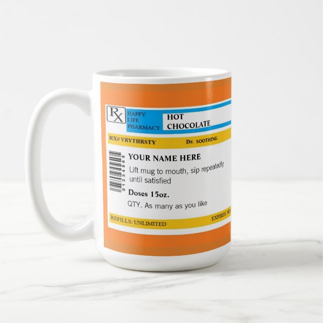 Hot Chooclate Prescription Mug (Left)