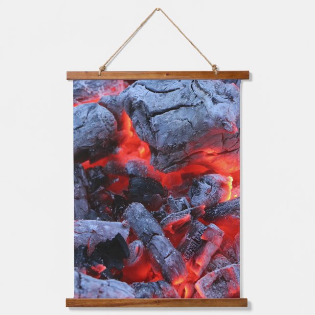 Hot coals hanging tapestry (Front)