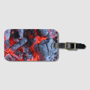 Hot coals luggage tag