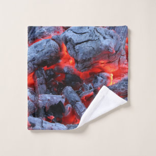 Hot coals wash cloth