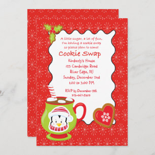 Hot Coco & Cookies Cookie Swap/Exchange Invitation