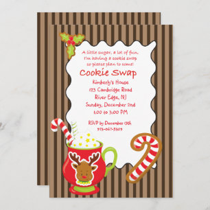 Hot Coco & Cookies Cookie Swap/Exchange Invitation