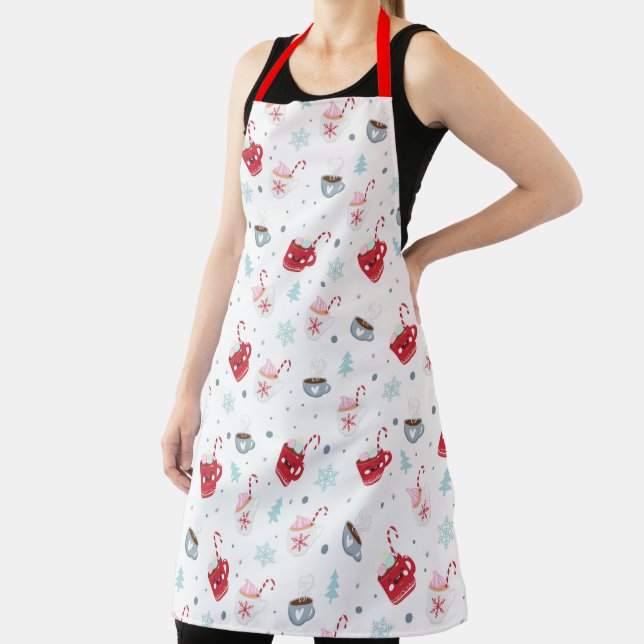 Hot Cocoa and Candy Canes Apron (Insitu)