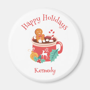 Hot Cocoa and Gingerbread Magnet