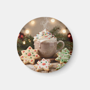Hot Cocoa and Sugar Cookies Christmas Magnet