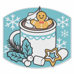 Hot Cocoa and Winter Charm - Snow Fall Cocoa Calls