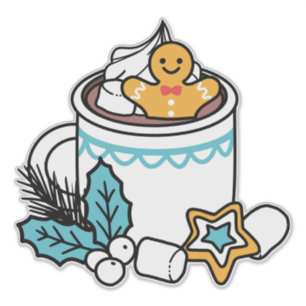 Hot Cocoa and Winter Charm - Snow Fall Cocoa Calls