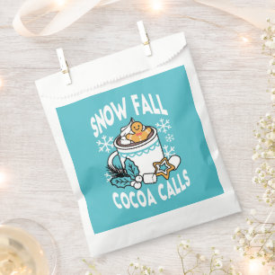 Hot Cocoa and Winter Charm - Snow Fall Cocoa Calls Favour Bags
