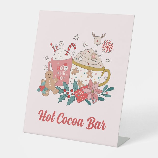 Hot Cocoa Bar Pedestal Sign (Front)