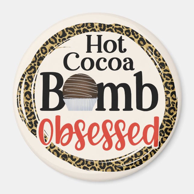 Hot Cocoa Bomb Magnet (Front)
