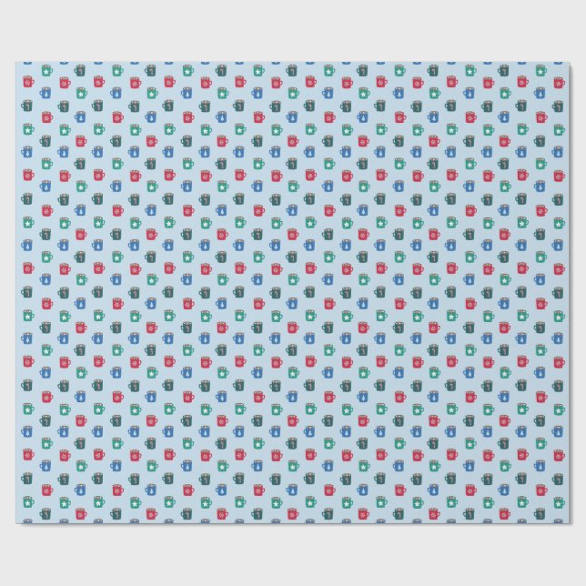 Hot Cocoa by Primary.com Wrapping Paper (Flat)