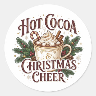 Hot Cocoa & Christmas Cheer Cosy Sticker