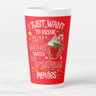 Hot Cocoa & Christmas Movies – Holly Jolly Comfort Latte Mug