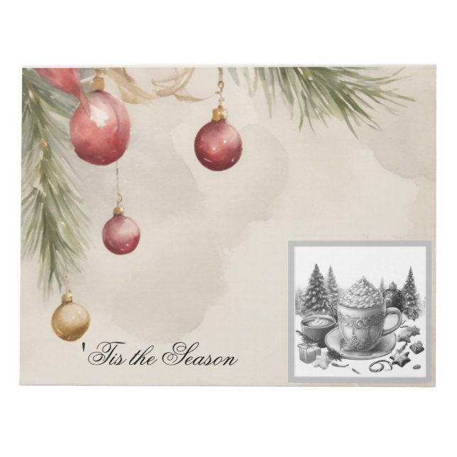 Hot Cocoa Christmas Notepad – Cosy Notes for the H (Front)