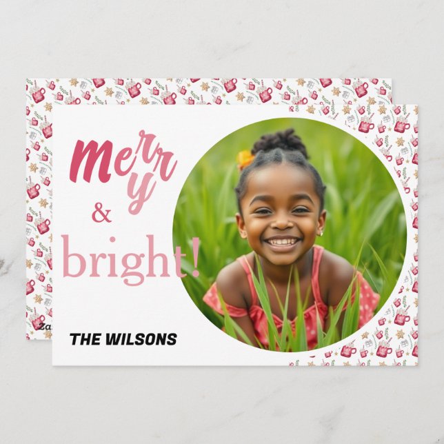 Hot Cocoa Holiday Party Watercolor Art (Front/Back)