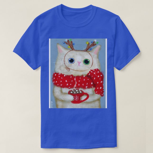 Hot Cocoa Kitty T-Shirt (Design Front)