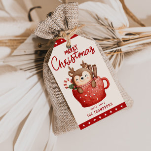 Hot Cocoa Merry Christmas Santa Christmas Gift Tags