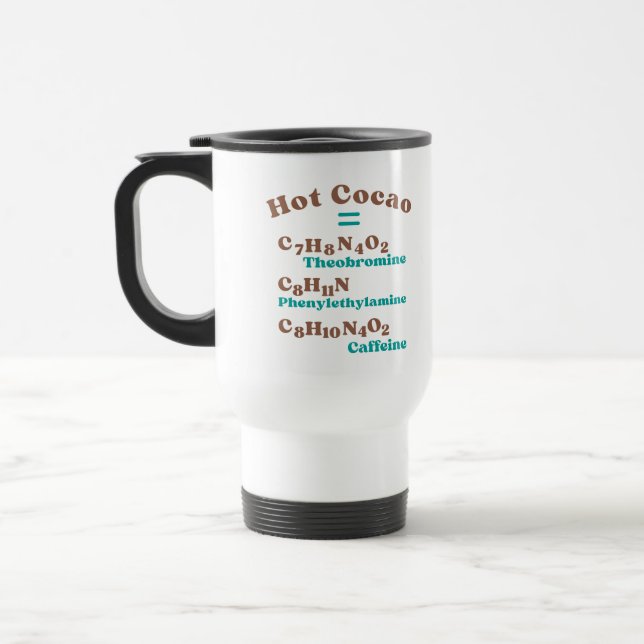 Hot Cocoa molecular Travel Mug (Left)