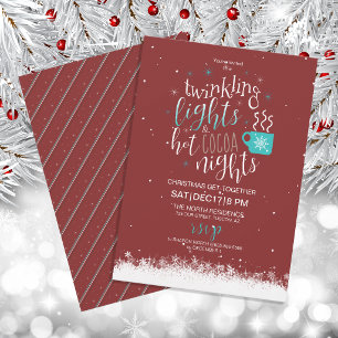 Hot Cocoa Nights Christmas Get Together ID593 Invitation