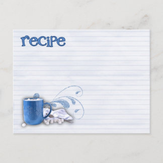 hot cocoa recipe card