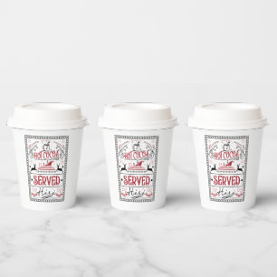 hot cocoa served here Christmas party  Paper Cups