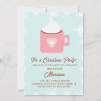 Hot Cocoa Snowflakes Christmas Party
