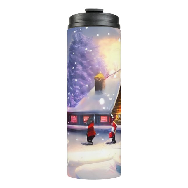 Hot cocoa time! thermal tumbler (Front)