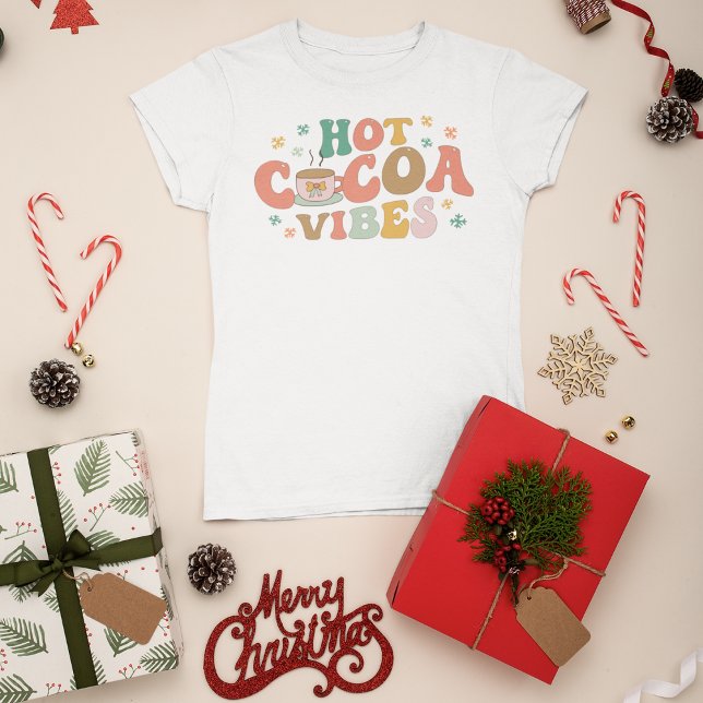 Hot Cocoa Vibes Festive Winter T-Shirt (Creator Uploaded)