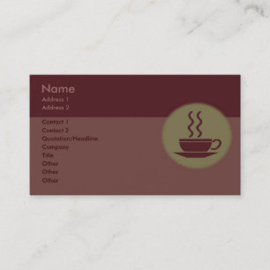 Hot Coffee Business Card