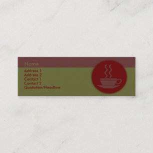 Hot Coffee Business Card