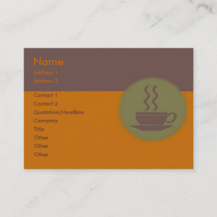 Hot Coffee Business Card
