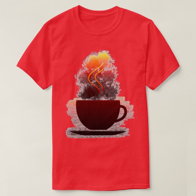 hot coffee in a warm coffee cup 3 T-Shirt (Design Front)