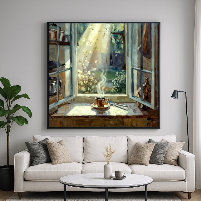 Hot Coffee - Painterly Sill Life Art Style Poster (Creator Uploaded)