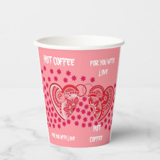 HOT COFFEE PAPER CUP FOR LOVE