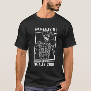 Hot Coffee Skeleton Skeletons Happy Halloween T-Shirt