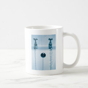 Hot & Cold Water, Bath time, Running Faucets Coffee Mug