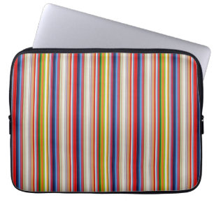 Hot colorful stripes laptop sleeve