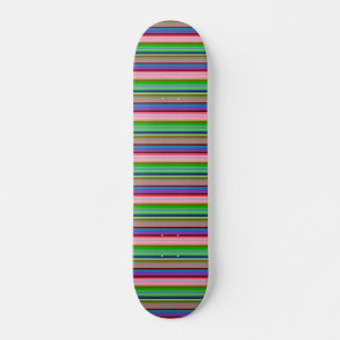 Hot colorful stripes skateboard