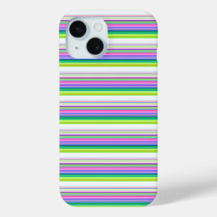 Hot colourful neon stripes iPhone 15 case
