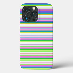 Hot colourful neon stripes iPhone 13 pro case